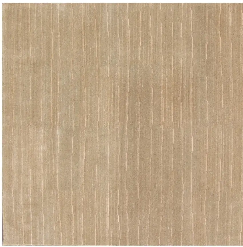 Beige Wool Abstract Hand Loomed Area Rug Photo 5