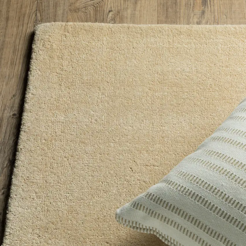 Beige Wool Hand Tufted Area Rug Photo 6