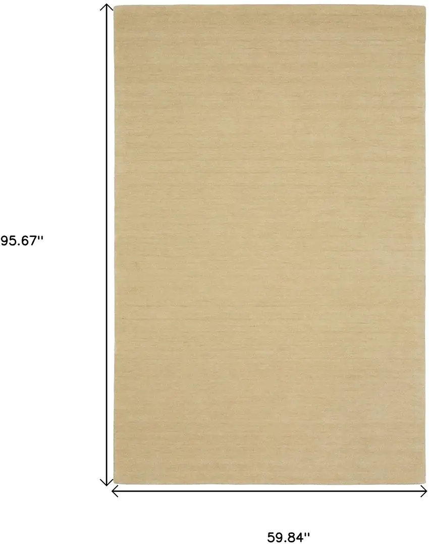 Beige Wool Hand Tufted Area Rug Photo 3