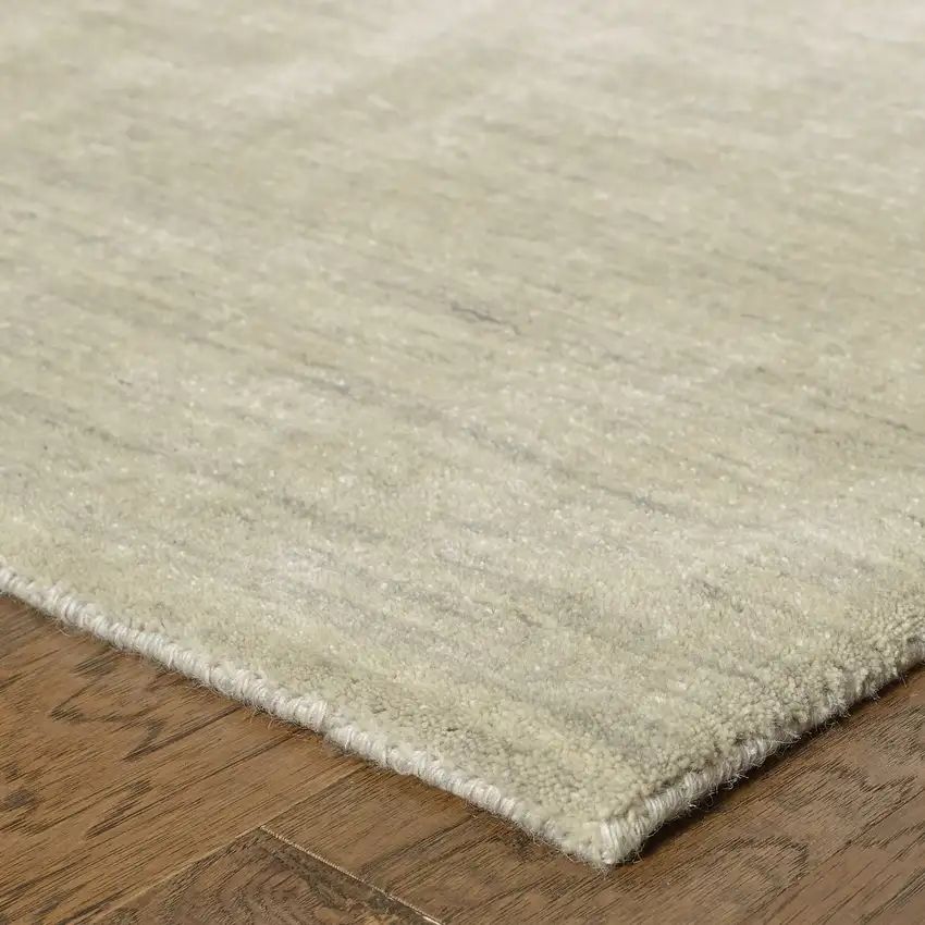 Beige Wool Hand Tufted Area Rug Photo 6