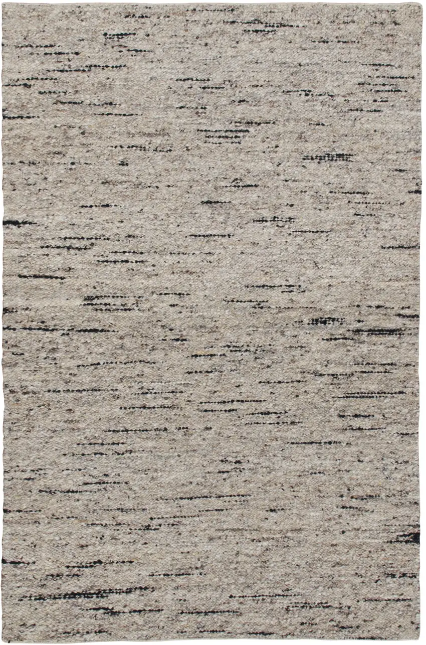 Beige Wool Hand Woven Area Rug Photo 1