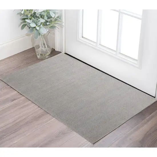 Beige Wool Hand Woven Area Rug Photo 1