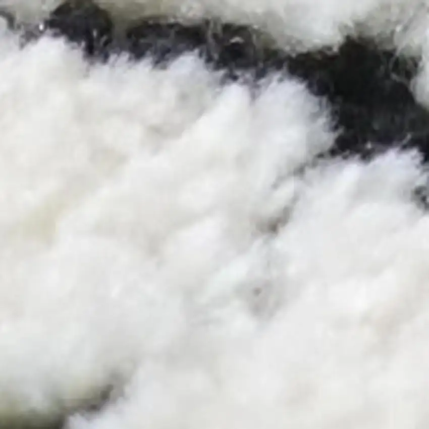 Beige and Black Checkered Power Loom Distressed Area Rug Photo 4