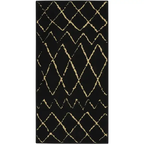 Beige And Black Floral Distressed Area Rug Photo 2