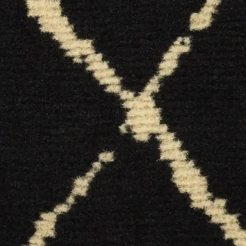 Beige And Black Floral Distressed Area Rug Photo 1