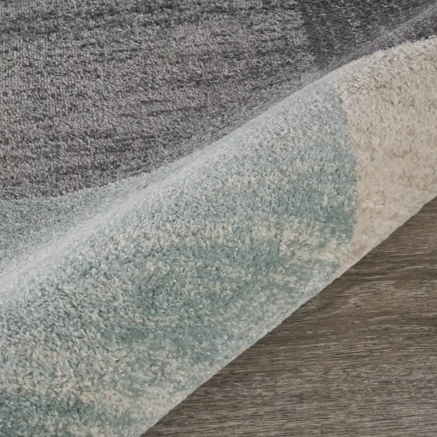 Beige and Black Modern Blocks Area Rug Photo 4