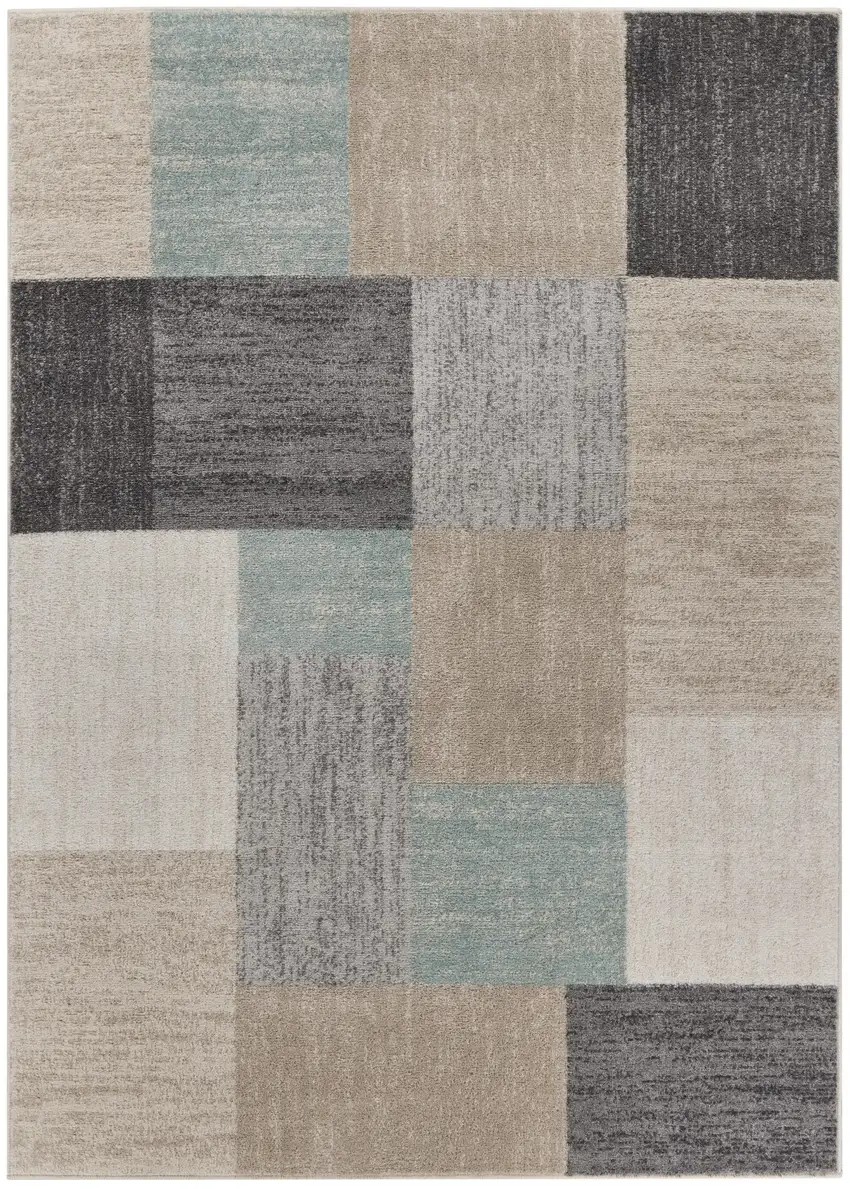 Gray and Ivory Area Rug Photo 2