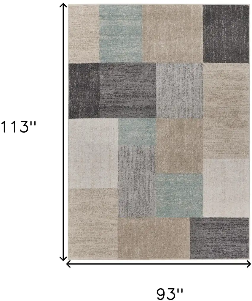 Gray and Ivory Area Rug Photo 3