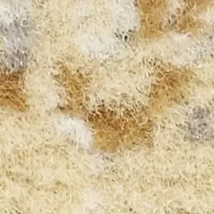 Photo of Beige and Blue Abstract Power Loom Runner Rug