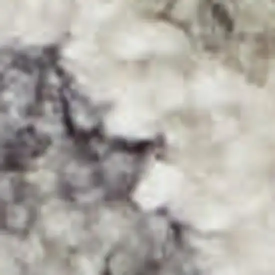 Beige and Blue Floral Power Loom Area Rug Photo 3