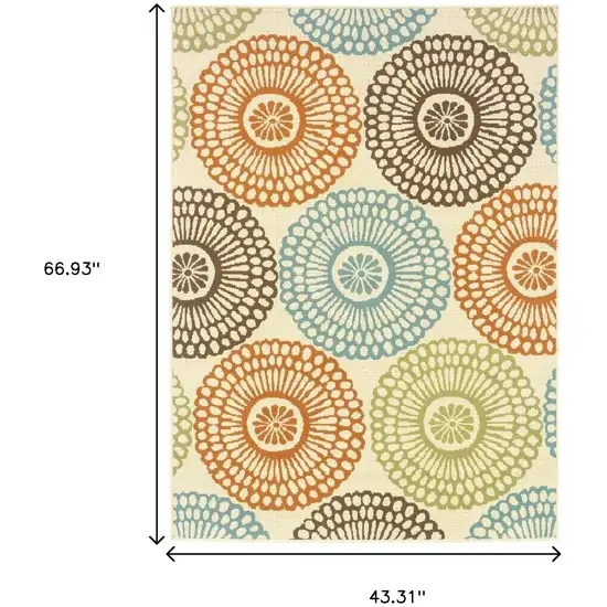 Beige Indoor Outdoor Area Rug Photo 3