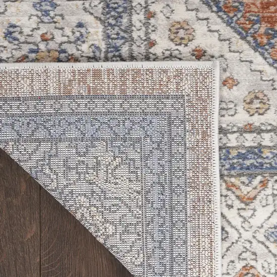 Beige And Bronze Medallion Area Rug Photo 8