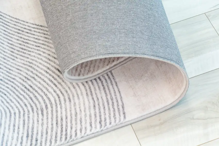 Beige and Brown Abstract Area Rug Photo 9