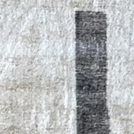 Beige and Brown Abstract Area Rug Photo 9