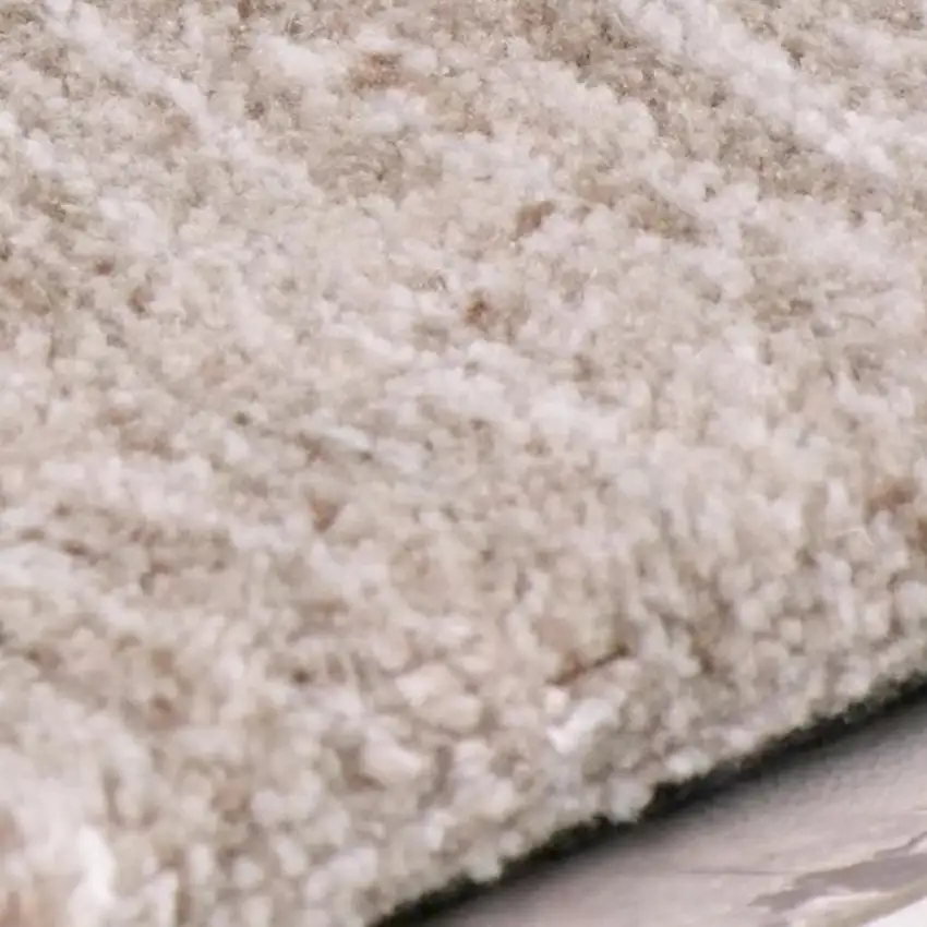 Beige and Brown Abstract Power Loom Distressed Area Rug Photo 1