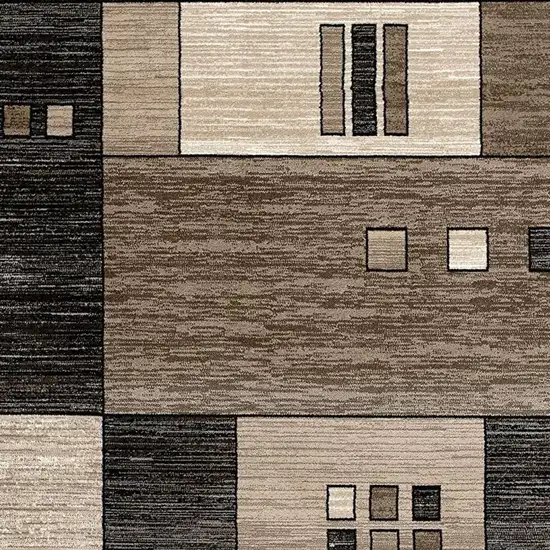 Beige Abstract Dhurrie Area Rug Photo 4