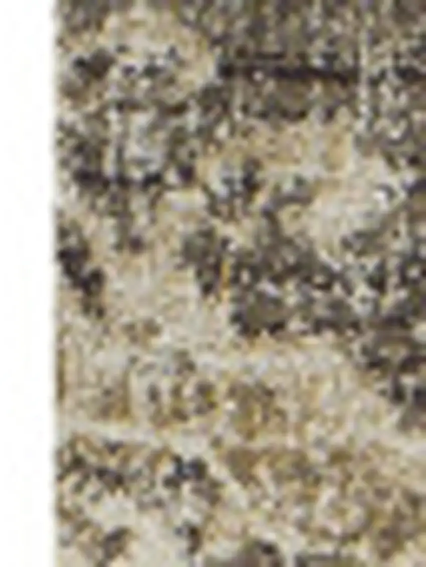 Beige and Brown Oriental Area Rug Photo 5
