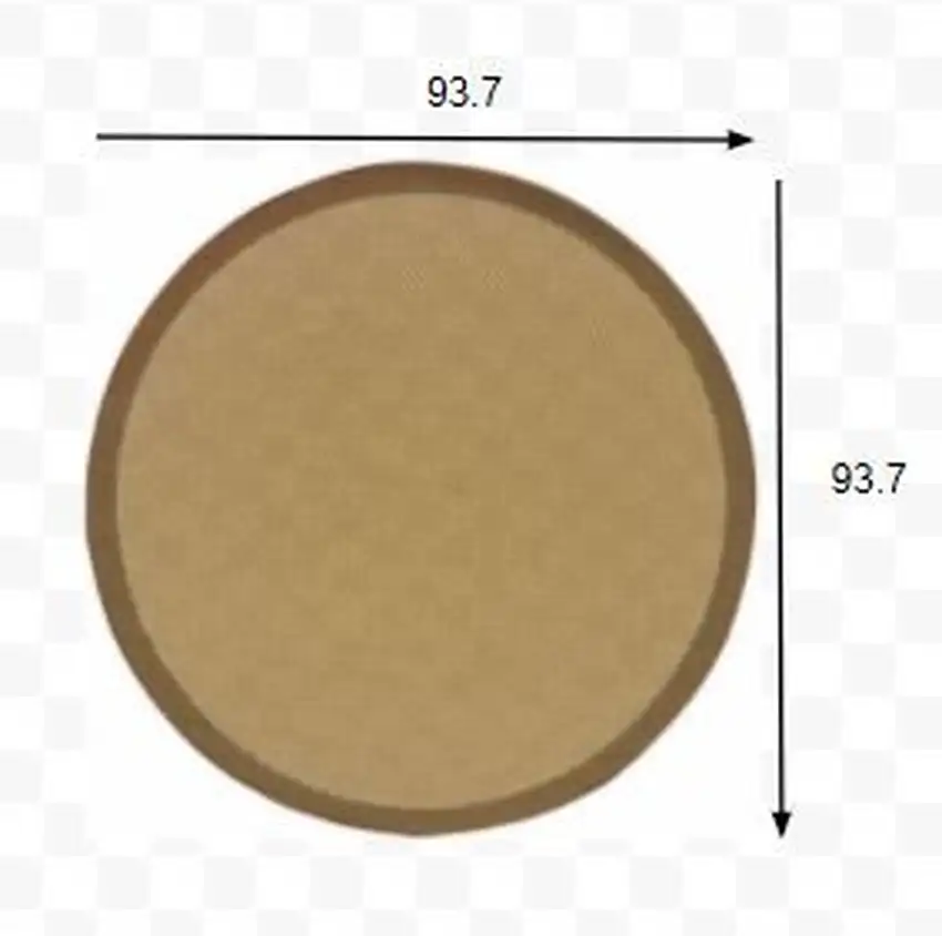 Beige and Brown Plain Indoor Outdoor Area Rug Photo 2