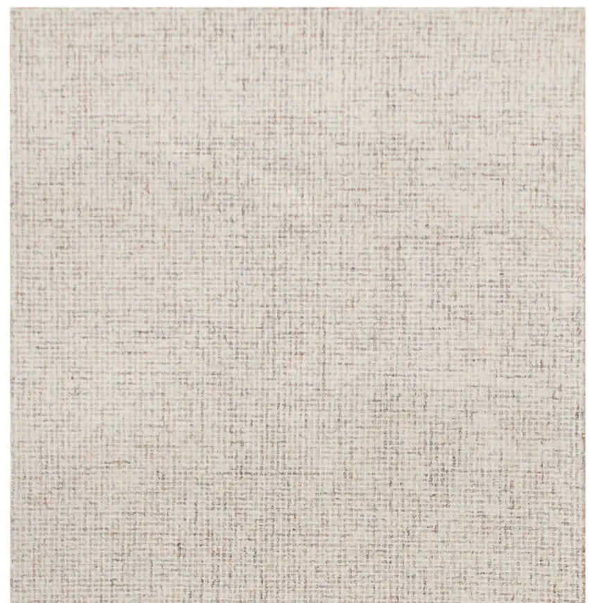 Beige and Brown Wool Abstract Hand Tufted Area Rug Photo 6
