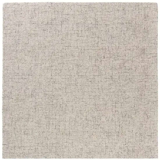 Beige and Brown Wool Abstract Hand Tufted Area Rug Photo 3
