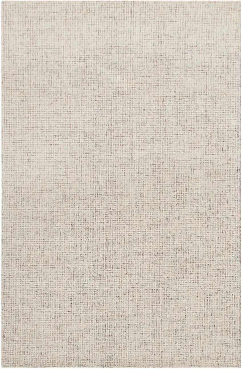 Beige and Brown Wool Abstract Hand Tufted Area Rug Photo 2