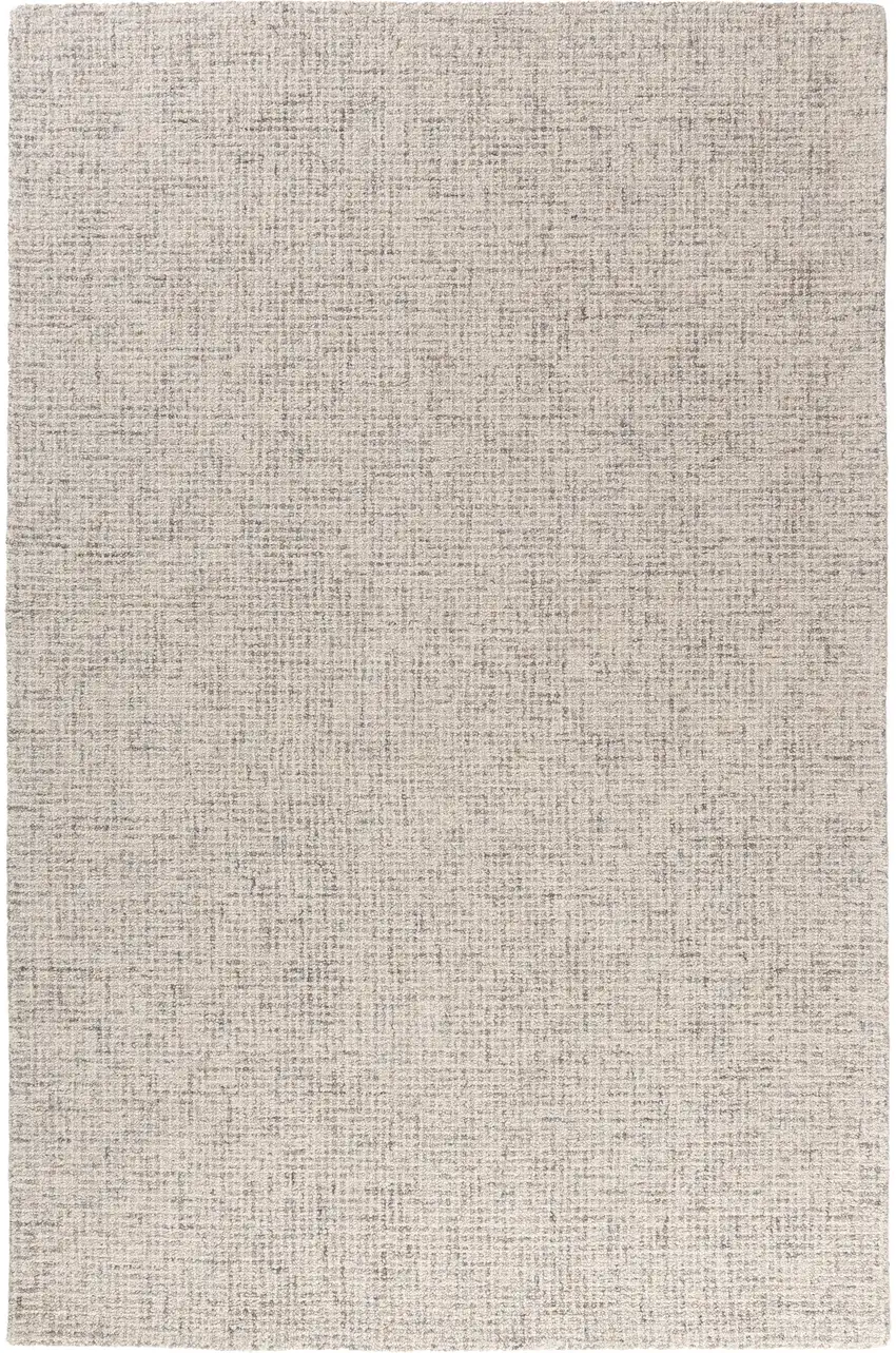 Beige and Brown Wool Abstract Hand Tufted Area Rug Photo 1
