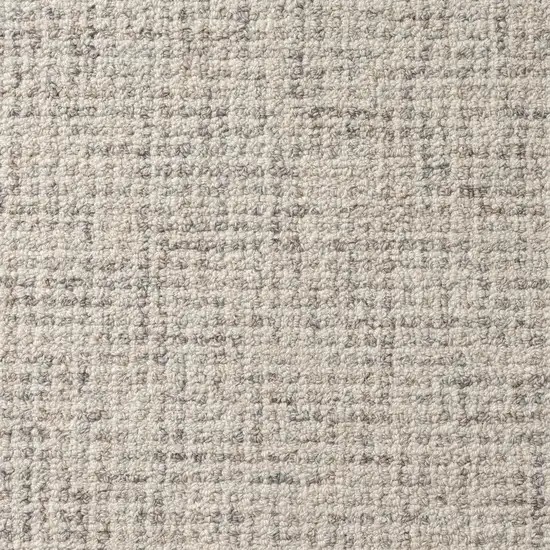 Beige and Brown Wool Abstract Hand Tufted Area Rug Photo 9