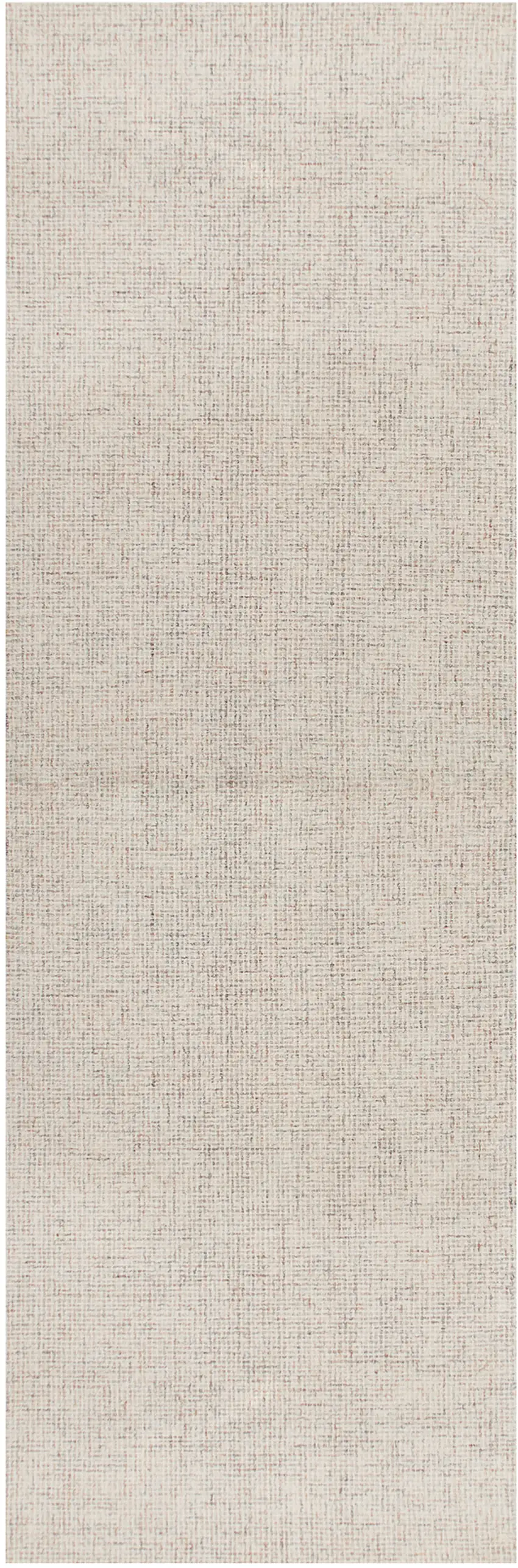 8' Beige And Brown Wool Abstract Hand Tufted Runner Rug Photo 1