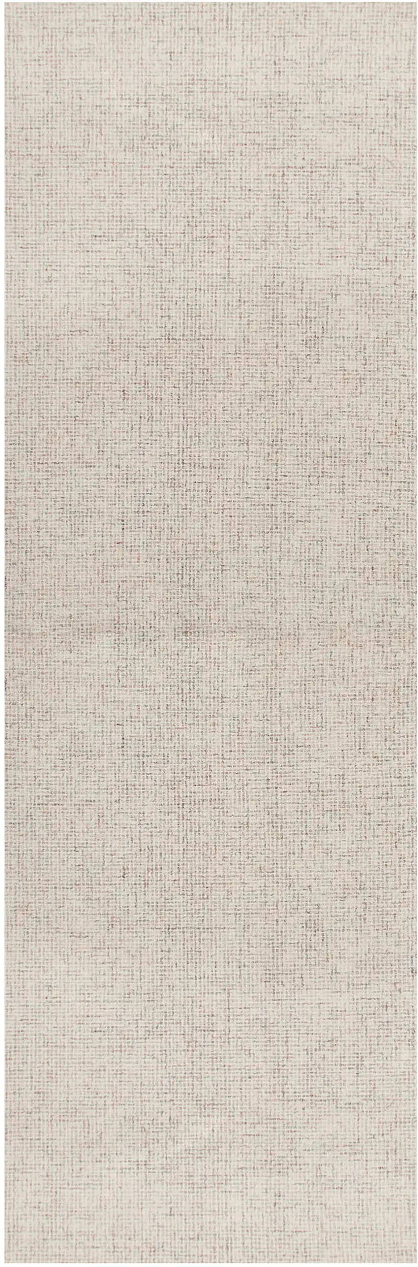 Beige and Brown Wool Abstract Hand Tufted Runner Rug Photo 2