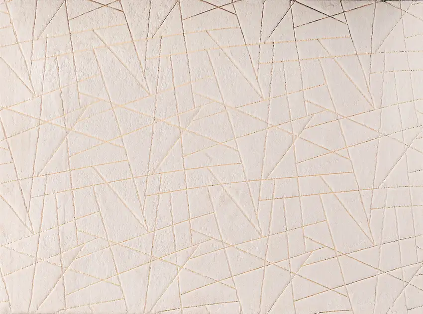 Beige and Gold Faux Fur Abstract Shag Non Skid Area Rug Photo 3