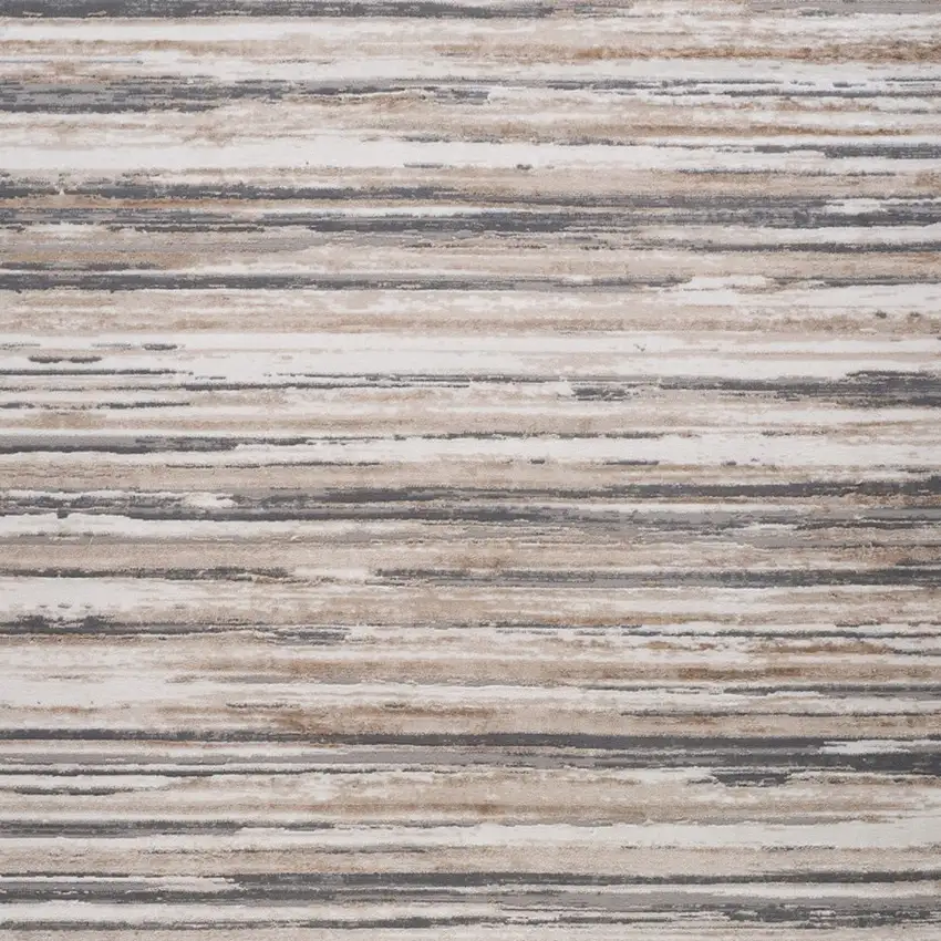 Beige and Gray Abstract Distressed Area Rug Photo 5