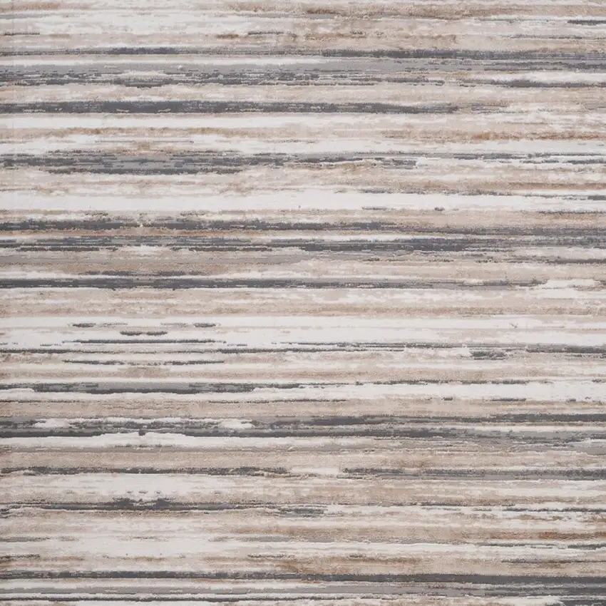 Beige and Gray Abstract Distressed Area Rug Photo 5