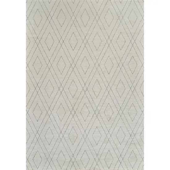 Beige and Gray Abstract Non Skid Area Rug Photo 2