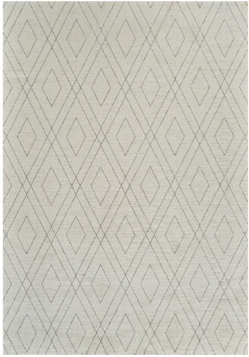 Beige and Gray Abstract Non Skid Area Rug Photo 2
