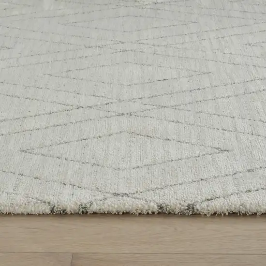 Beige and Gray Abstract Non Skid Area Rug Photo 2