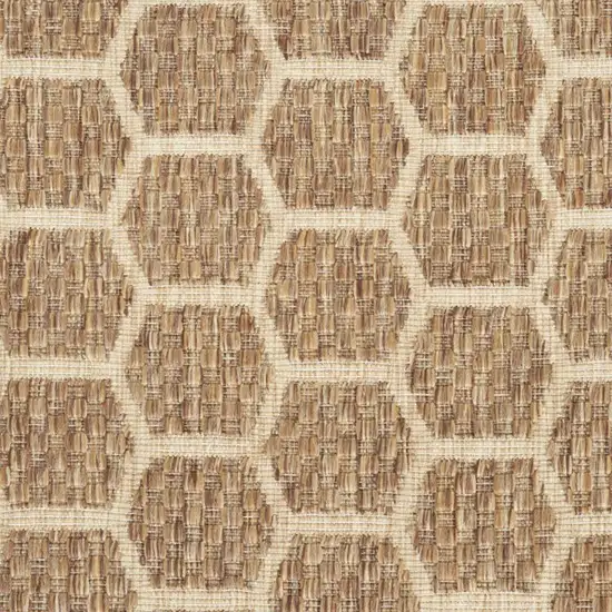 Beige and Gray Abstract Non Skid Area Rug Photo 1