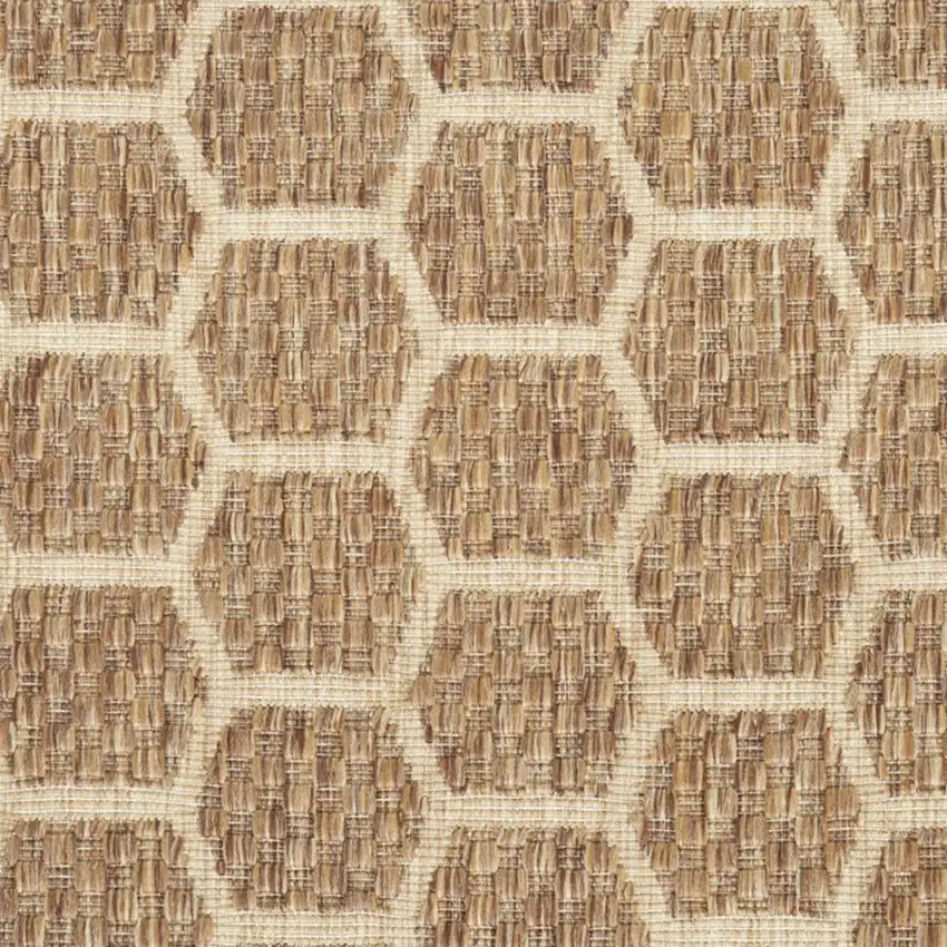 Beige and Gray Abstract Non Skid Area Rug Photo 1