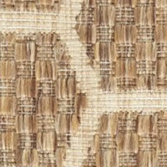 Beige and Gray Abstract Non Skid Area Rug Photo 3