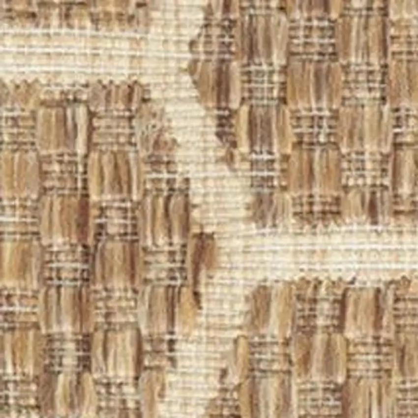 Beige and Gray Abstract Non Skid Area Rug Photo 3