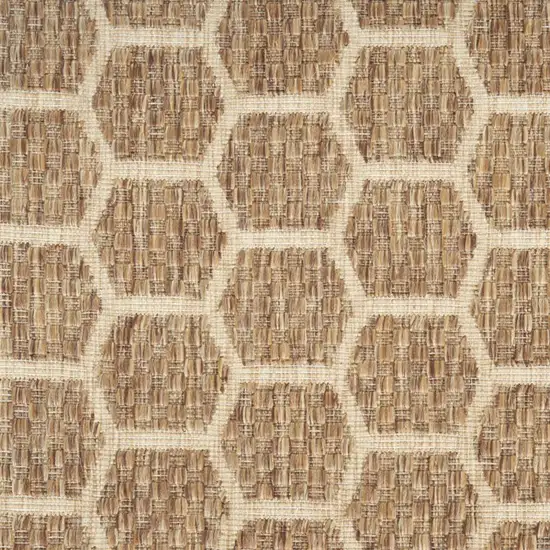 Beige and Gray Abstract Non Skid Area Rug Photo 1