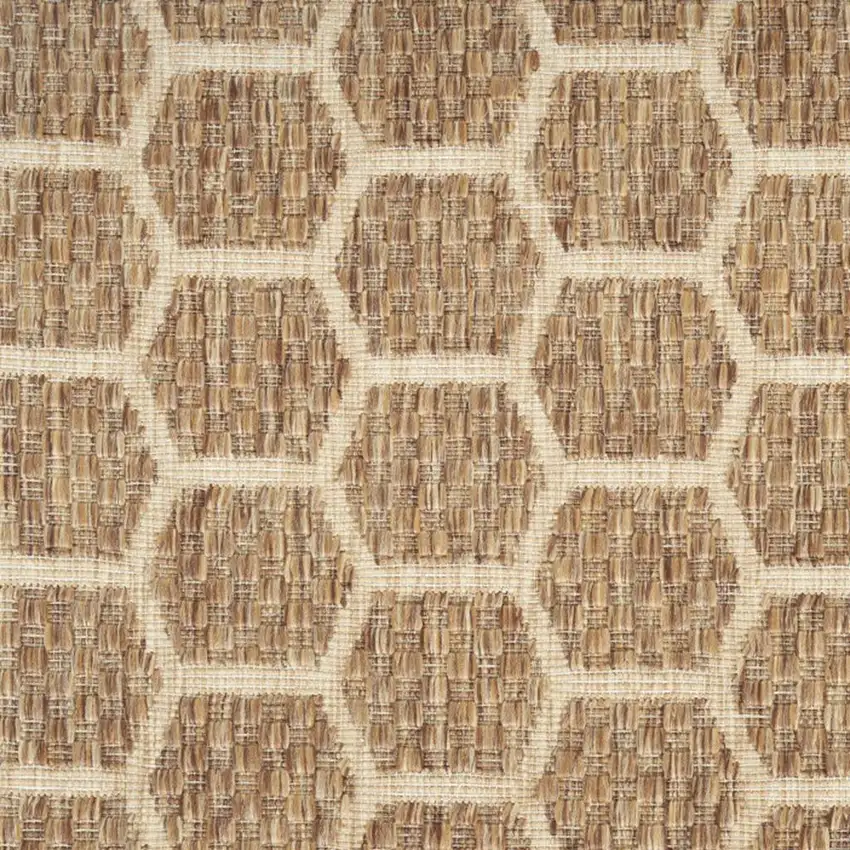 Beige and Gray Abstract Non Skid Area Rug Photo 1