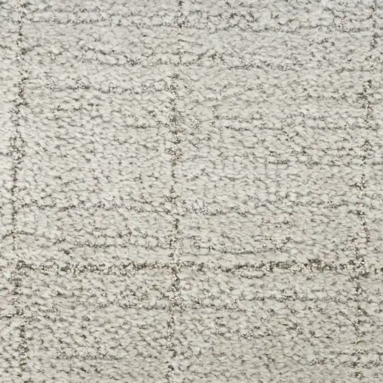 Beige and Gray Abstract Power Loom Area Rug Photo 1