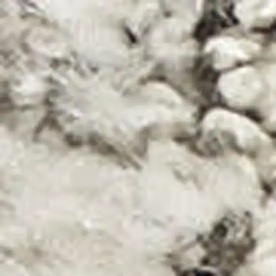 Beige and Gray Abstract Power Loom Area Rug Photo 3