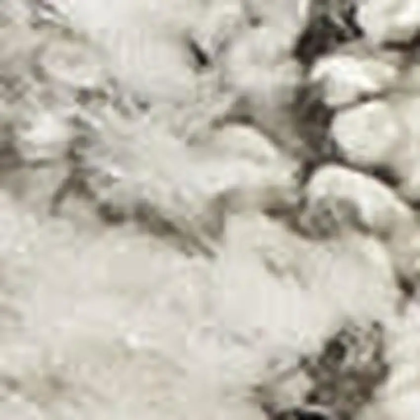 Beige and Gray Abstract Power Loom Area Rug Photo 3