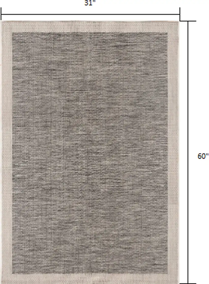 Beige and Gray Abstract Power Loom Distressed Area Rug Photo 9