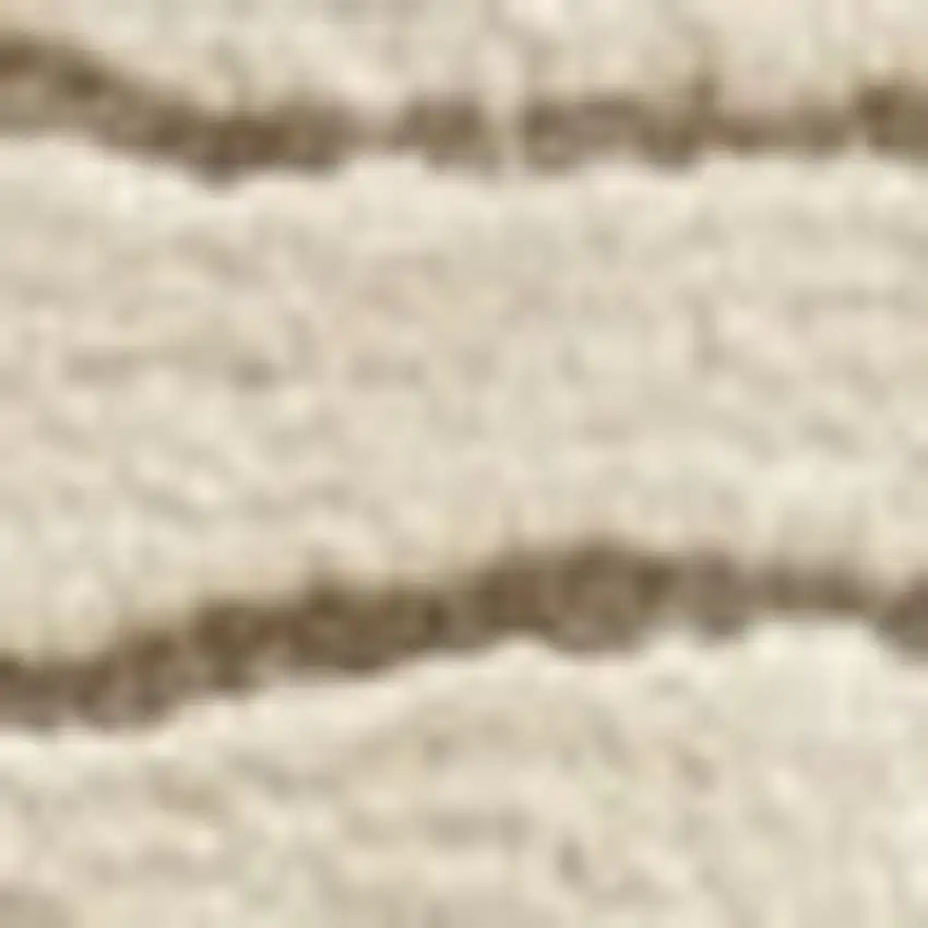 Beige and Gray Abstract Power Loom Distressed Non Skid Area Rug Photo 3