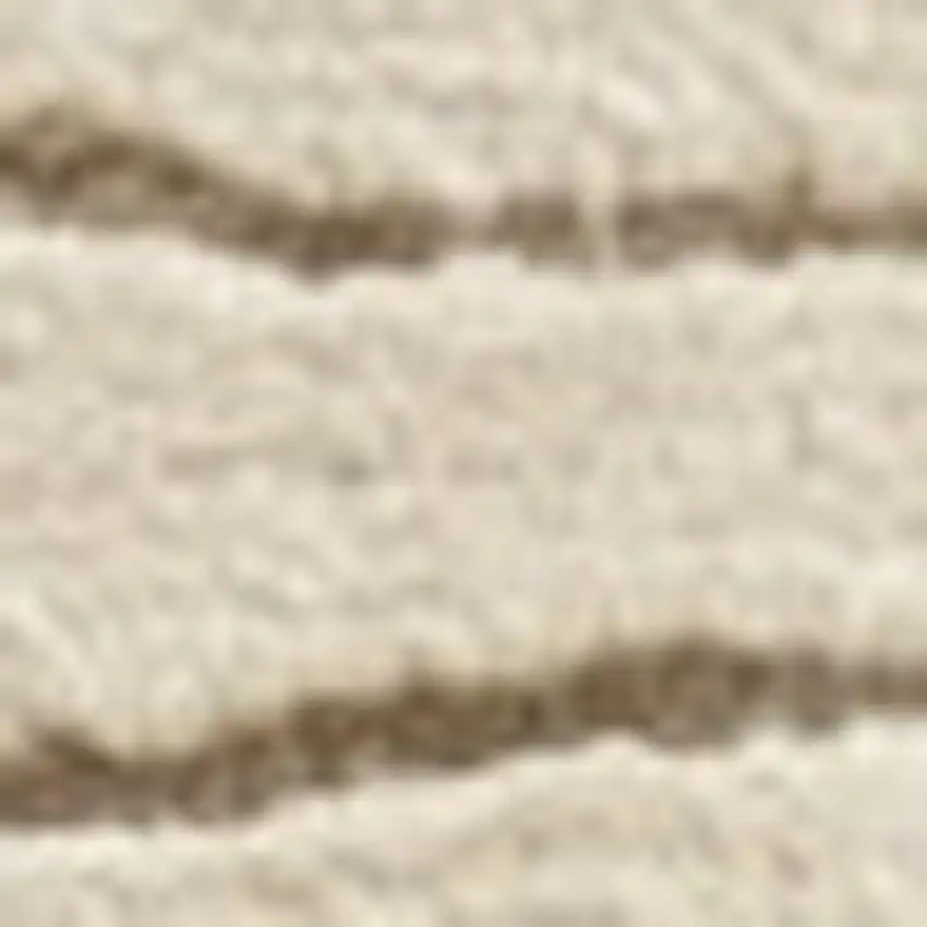 Beige and Gray Abstract Power Loom Distressed Non Skid Area Rug Photo 3