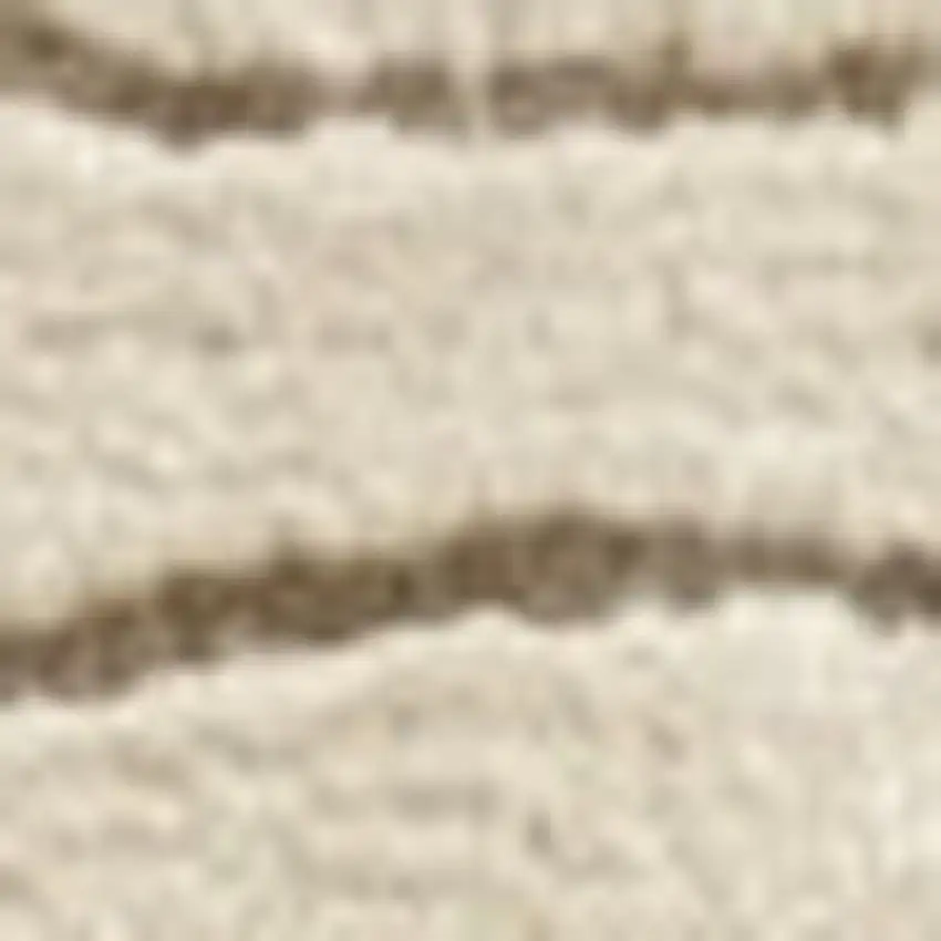 Beige and Gray Abstract Power Loom Distressed Area Rug Photo 3