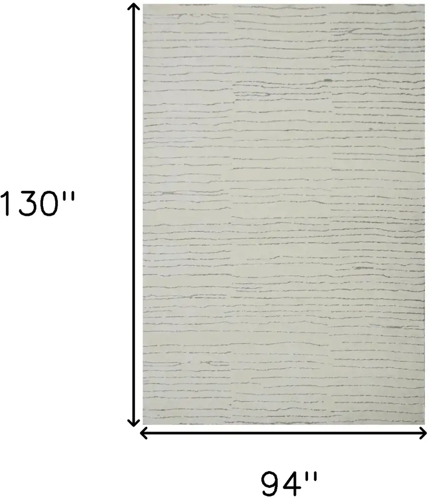 Beige and Gray Abstract Power Loom Distressed Area Rug Photo 9
