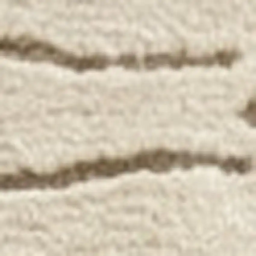Beige and Gray Abstract Power Loom Distressed Area Rug Photo 4